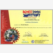 ACME 2004 Certificate - Star Trace